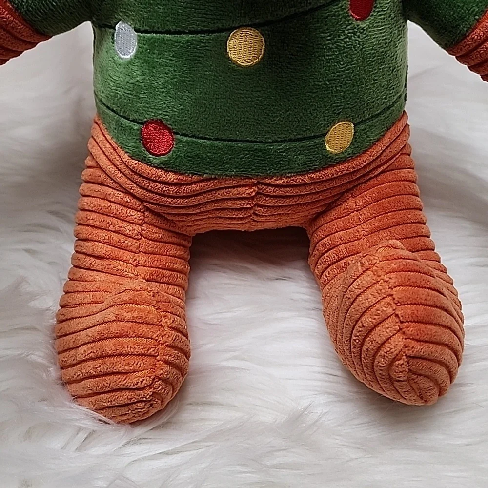 Tuff Toys Christmas Plush Fox Dog Toy with Squeaker - New with Tags